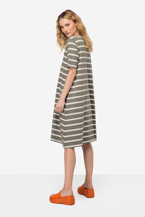 Jerseykleid, Rundhals, Halbarm