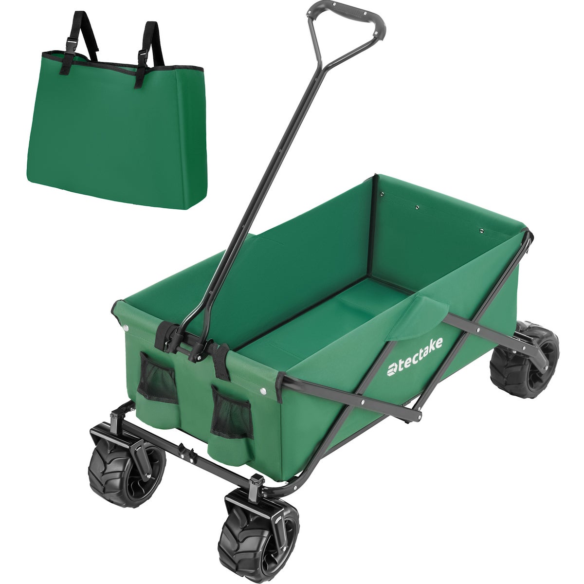 tectake Heidrun opvouwbare handkar inclusief draagtas, draagvermogen 80 kg
