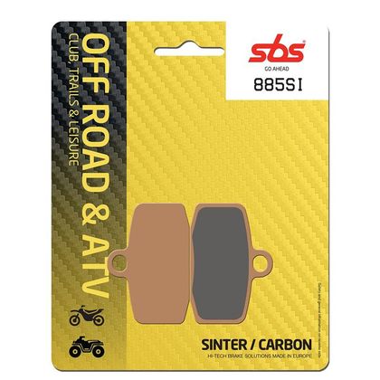 Plaquettes de freins SBS 881LS Sinter Métal Fritté arrière
