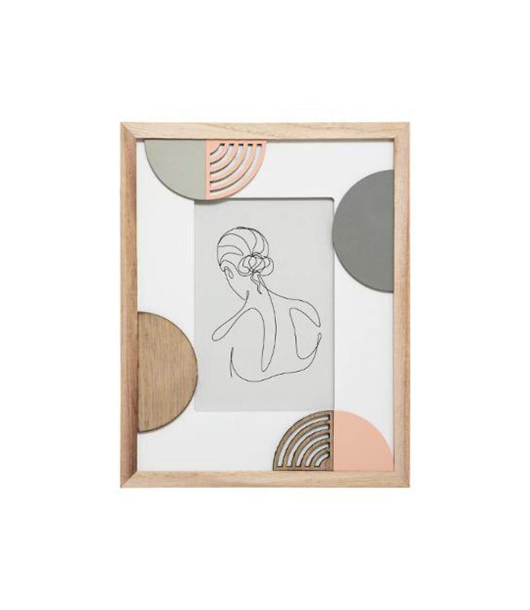 Cadre Photo Design Geo Thea 10x15cm Naturel