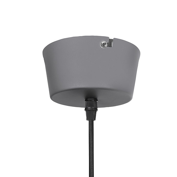Suspension Orous E27 15W ⌀24,5xH.110cm gris foncé GoodHome
