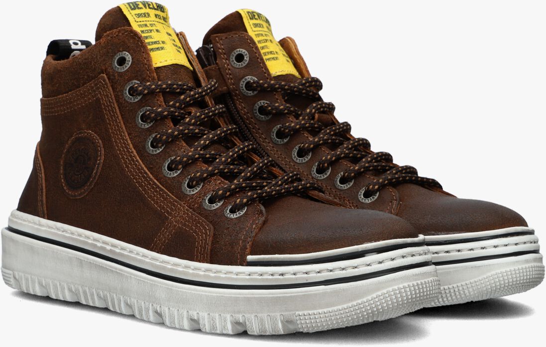 DEVELAB cognac develab hoge sneaker 45729