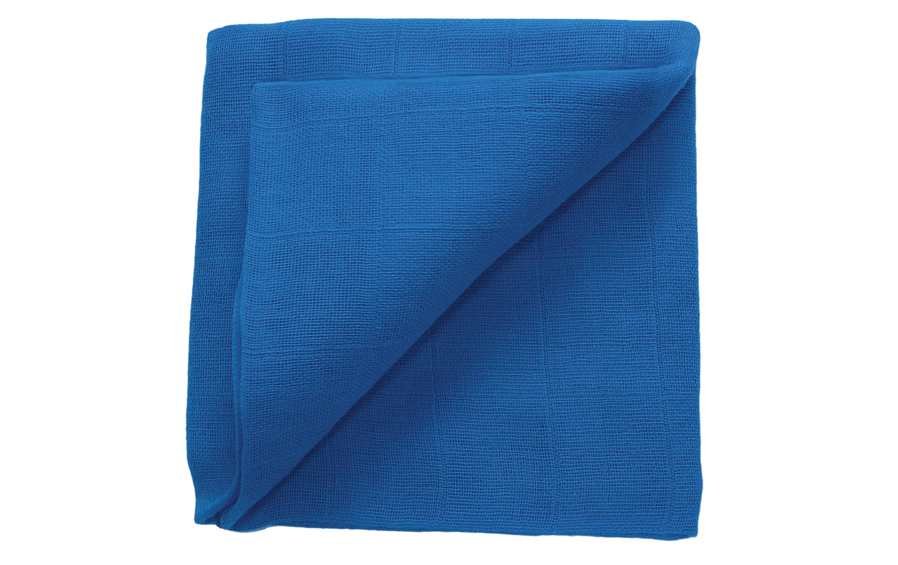 Mulltuch blau Gr. 60x60 cmMulltuch, blau, 60 x 60 cm, 1 Stück