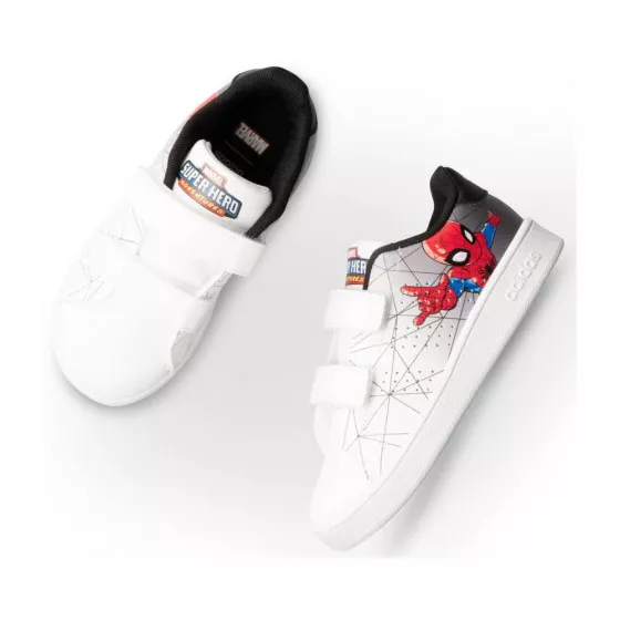 Baskets BLANCHES ADIDAS Spiderman Advantage