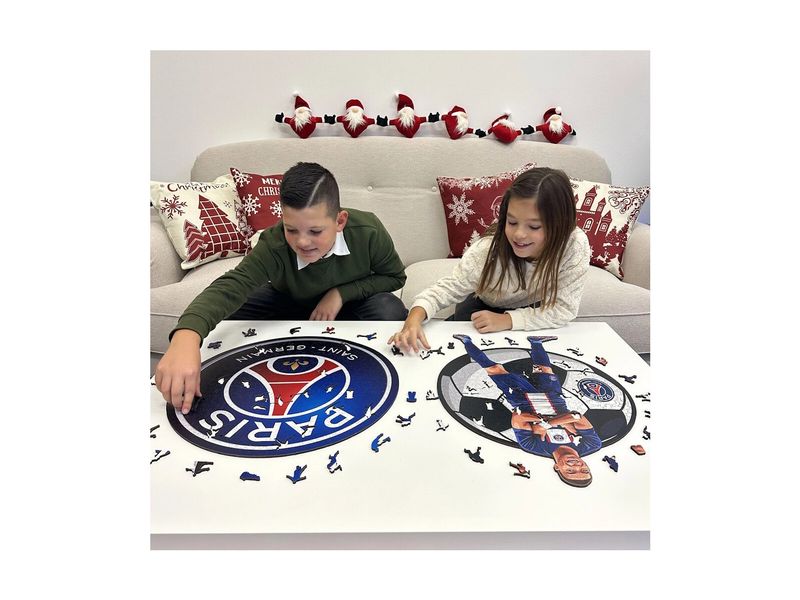 Iconic Puzzle PSG FC – Logo Offizielles Holzpuzzle, Grösse M