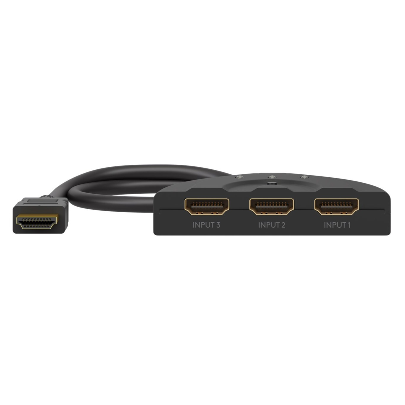 3-fach HDMI 1.4 4K Adapter Splitter Switch Audio Video Konverter Umschaltbox 3 x Input / 1 x Output (58487) - Schwarz