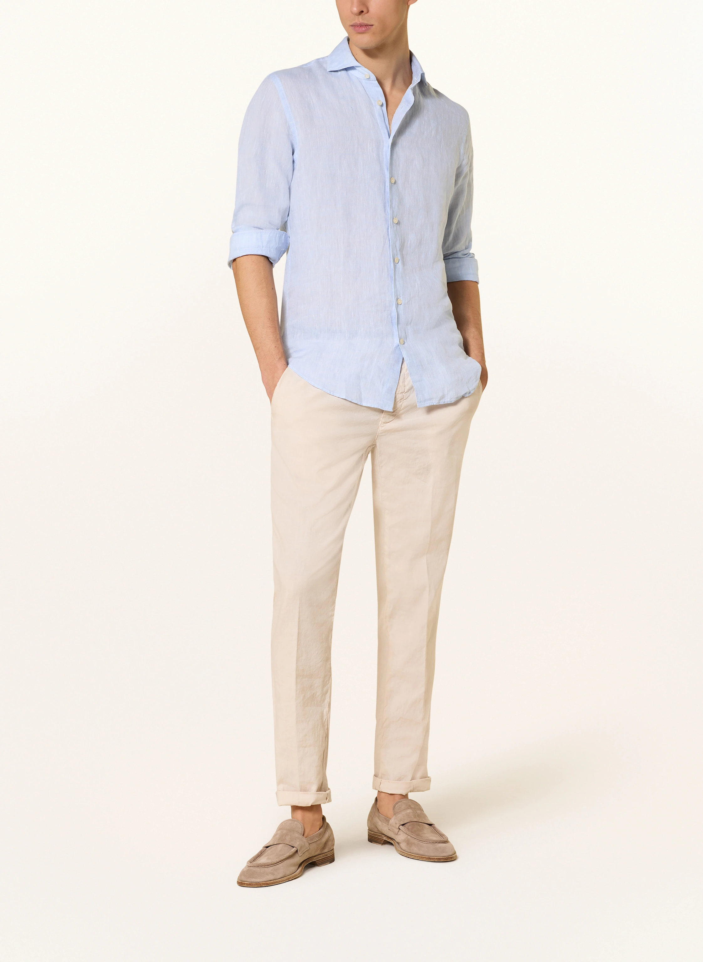 PROFUOMO Leinenhemd Slim Fit