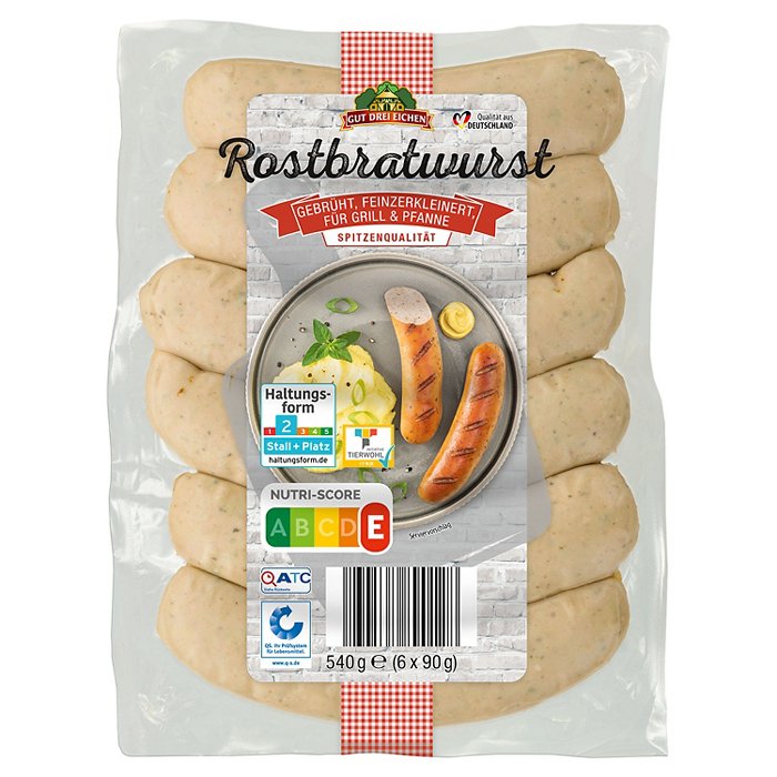 GUT DREI EICHEN Rostbratwurst 0,54 kg