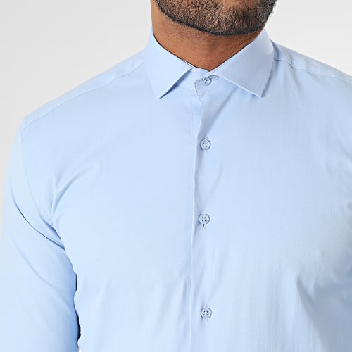 Chemise Manches Longues Bleu Clair