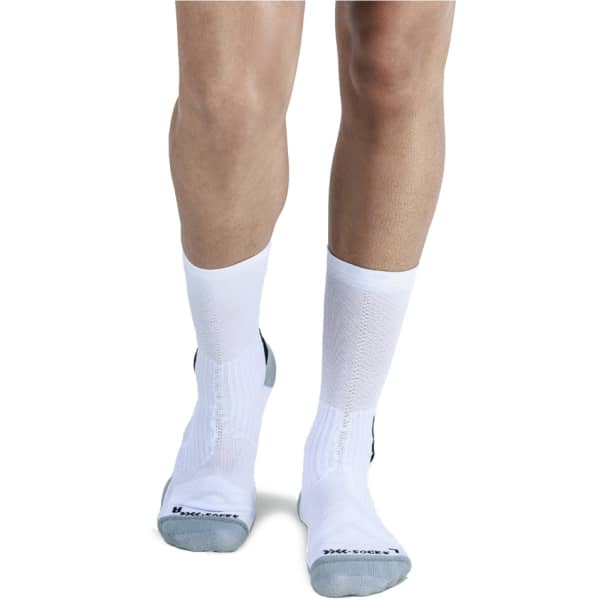 Chaussette vélo X-SOCKS BIKE PERFORM CREW ARCTIC WHITE/OPAL BLACK