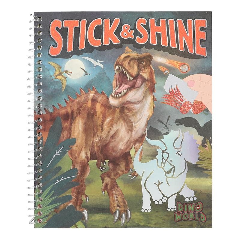 Dino World Malebog Stick & Shine( 0412473 )