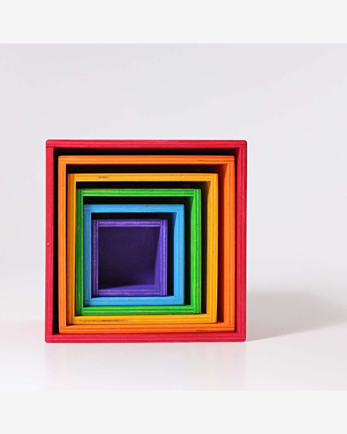 Stablekasser Regnbue 6pk – Leke i Tre | Montessori Leker