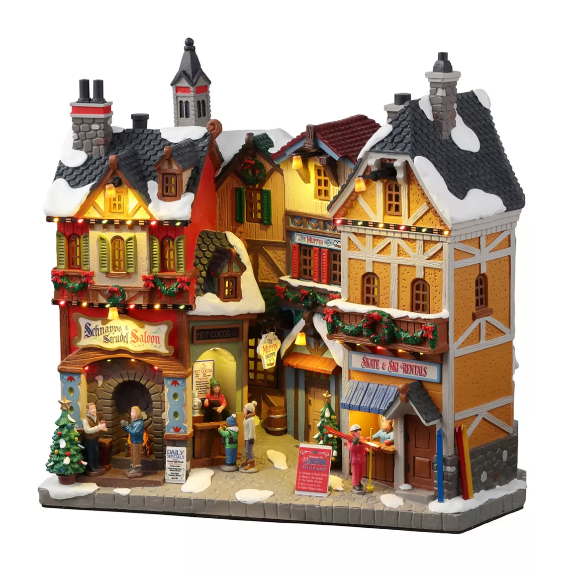Village de Noël Lemax lumineux à piles Boutiques d'hiver de Vail
