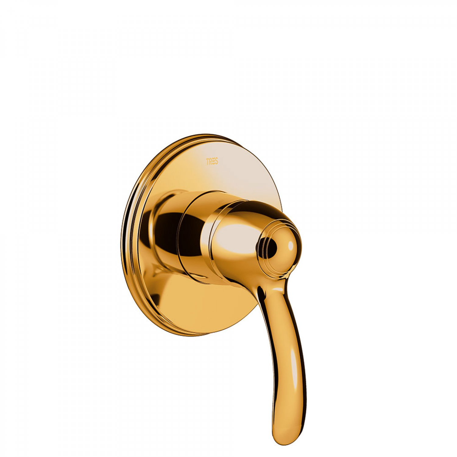 Tres Clasic inbouw 1-weg douchemengkraan goud
