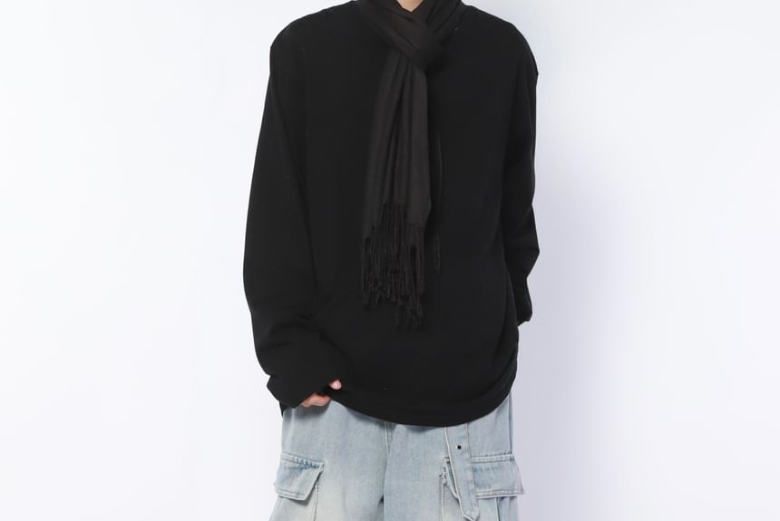 AXEN - Mid Rise Washed Buckled Wide Leg Cargo Jeans