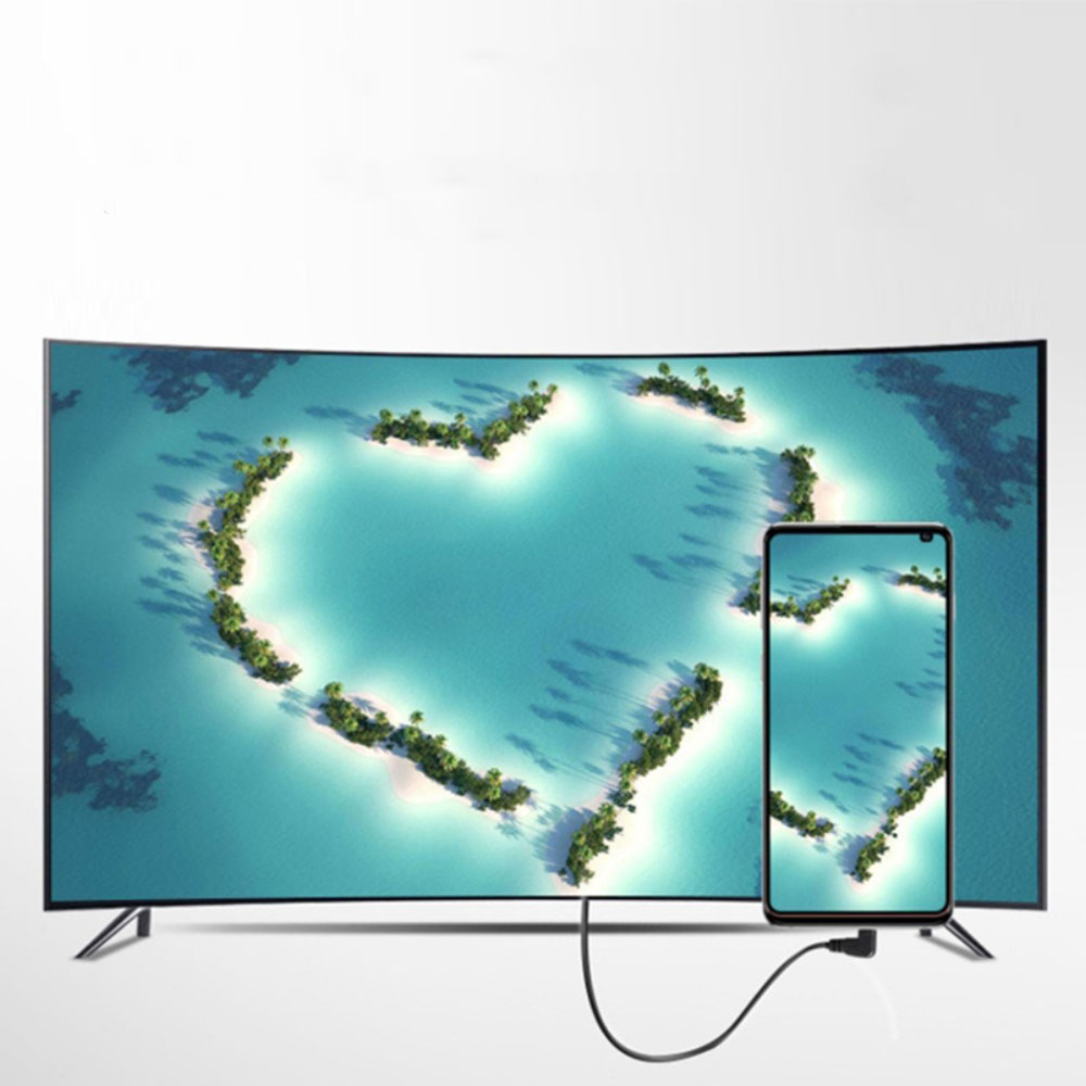 (20cm) HDMI (m) auf Micro HDMI (m) mit 90° Winkel 4K Kabel mit vergoldeten Kontakten - Schwarz