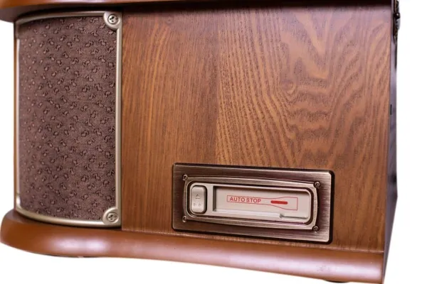 Soundmaster NR565DAB, Træ, 33,45,78 rpm, Dreje, DAB , FM, CD, CD-RW, Program, Tilfældig, Gentag