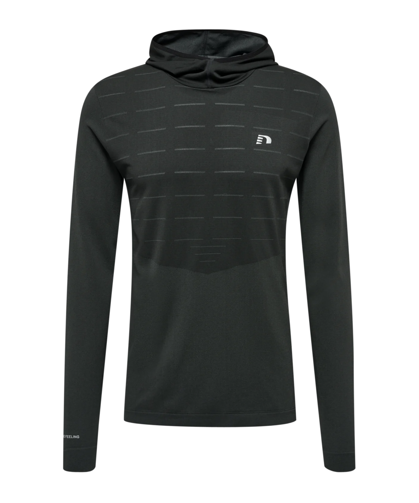 Newline Cambridge Seamless Hoody Schwarz F2001