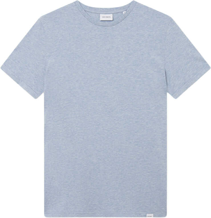 Les Deux Nørregaard T-Shirt Tonal Xenon blue melange