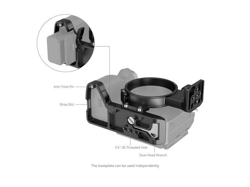 Smallrig Montageplatte Drehbares Horizontal-Vertikal Kit Drehbares Montageplatten-Kit für Sony A7R V / A7 IV / A7S III / A7R IV