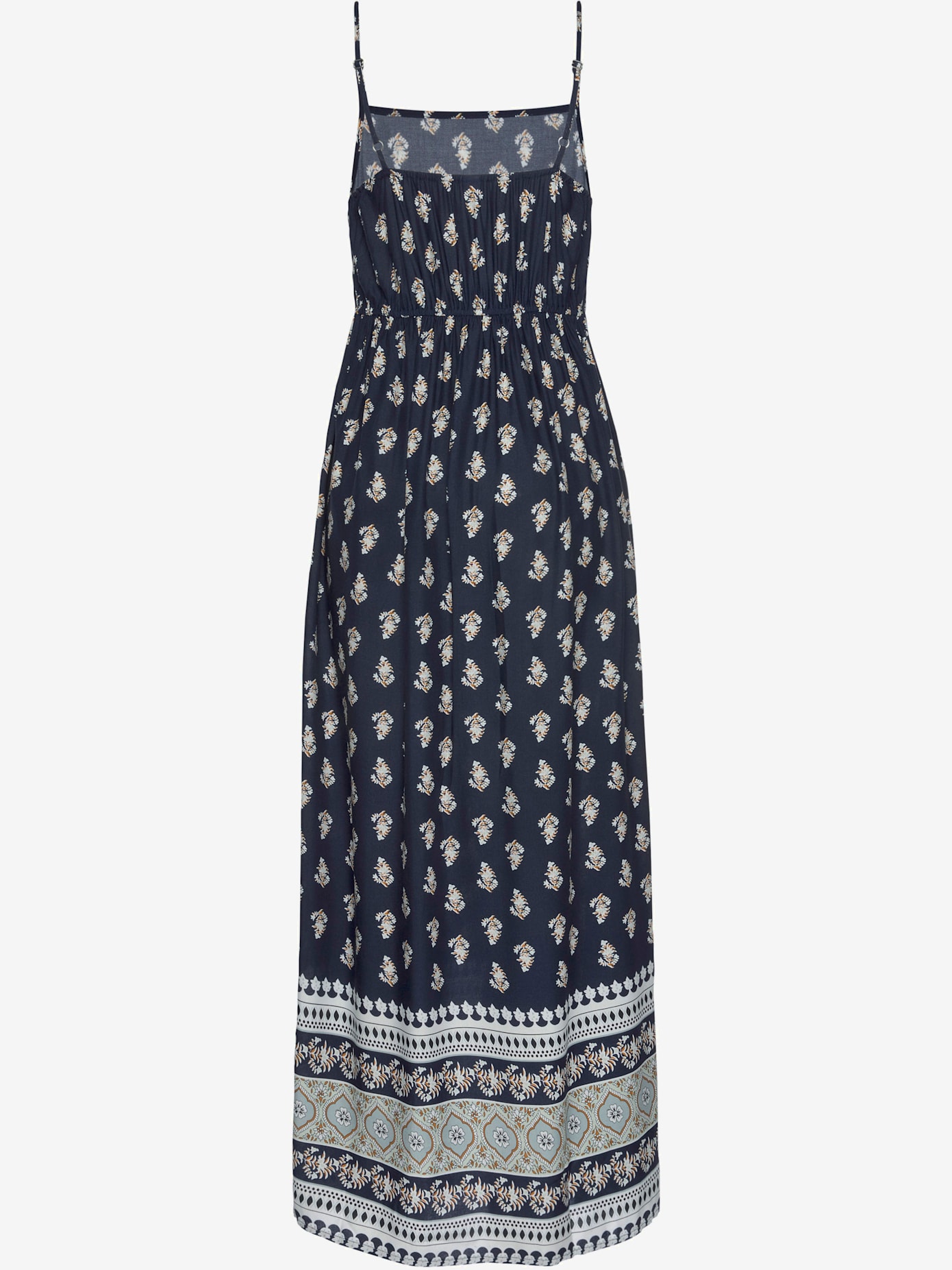 Robe longue encolure droite