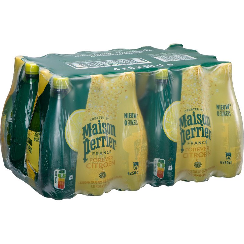 Eau gazeuse Maison Perrier Forever citron 50 cl - 24 bouteilles