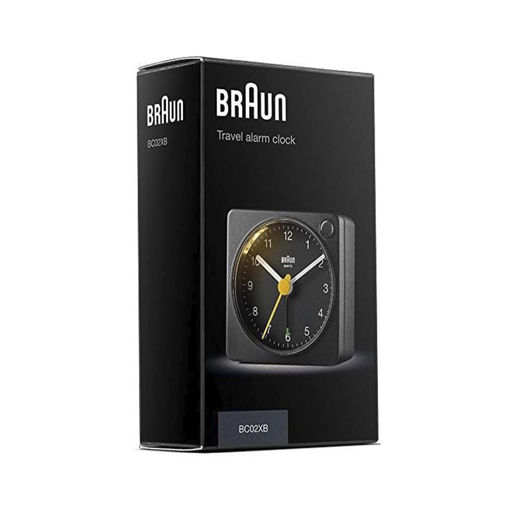 Braun BC02XB Klassischer Reisewecker Schwarz Analog