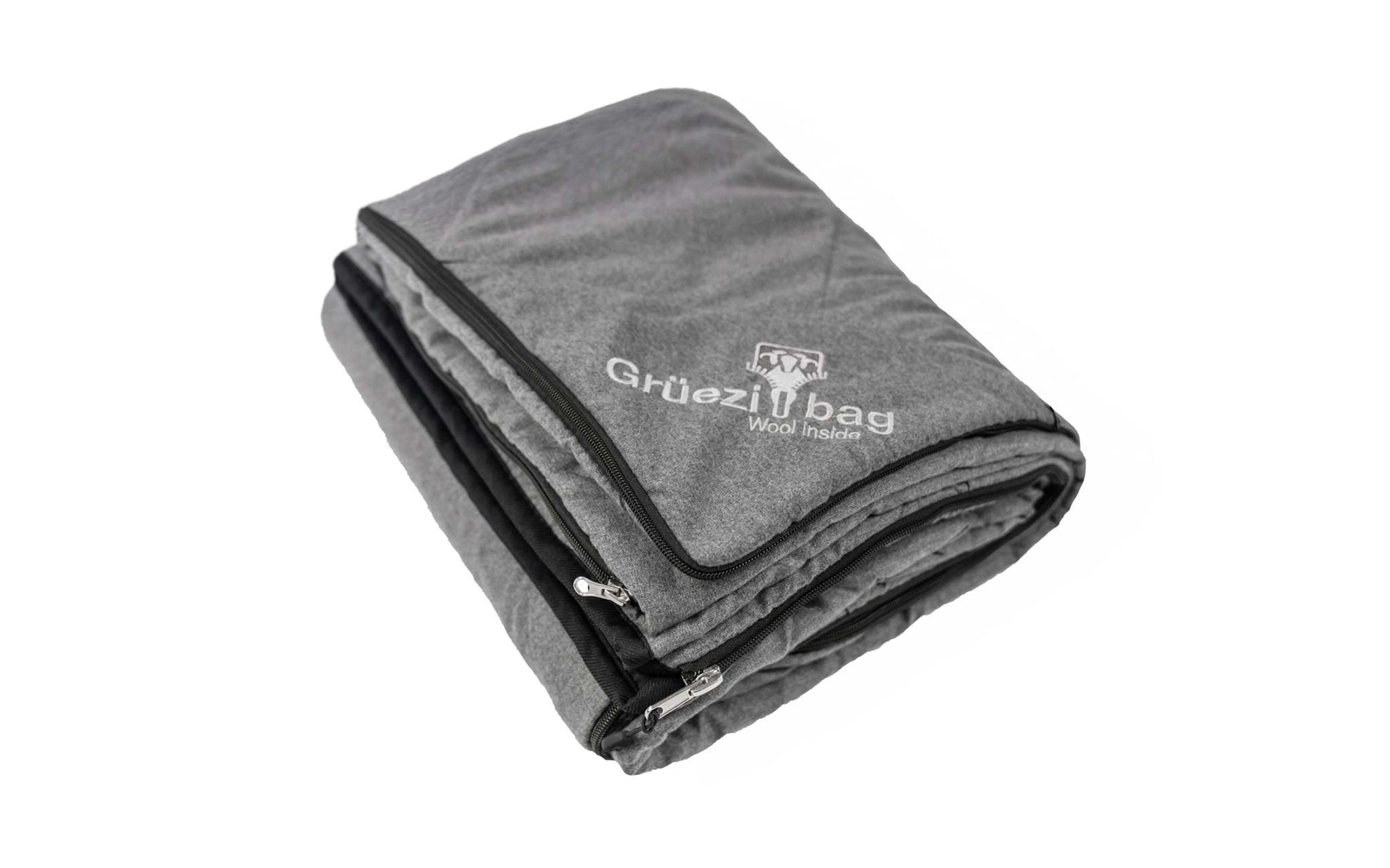 Grüezi Bag WellhealthBlanket Wool Melange Schlafsack grau