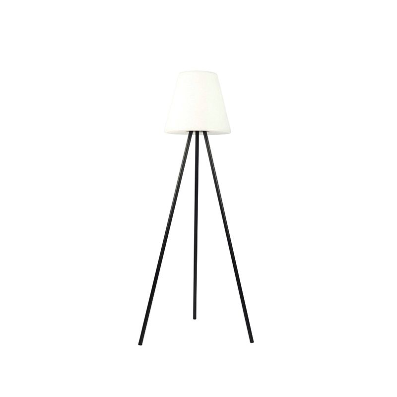 Moderne buiten vloerlamp zwart IP44 incl. LED op solar - Virginia