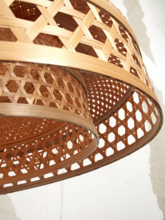 Good&Mojo Ubud hanglamp Ø60 zwart/naturel