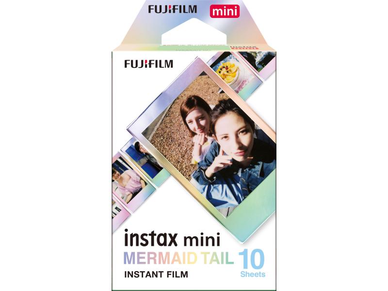 Fujifilm Sofortbildfilm Instax Mini Mermaid Tail 10 Blatt Filme passend zu Instax Mini 90 Neo Classic und Mini 8