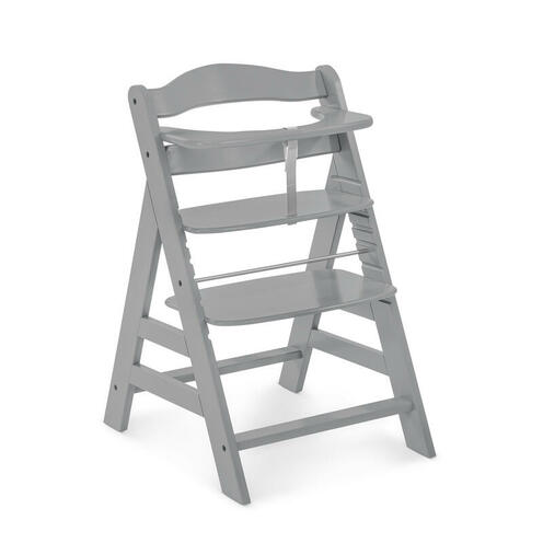 Chaise haute Alpha+ - Gris - HAUCK