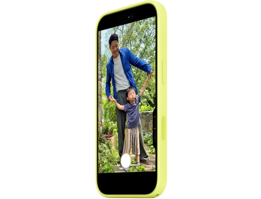 APPLE - Coque iPhone 17 Silicone MagSafe - Jaune Fluo - MGEV4ZM/A