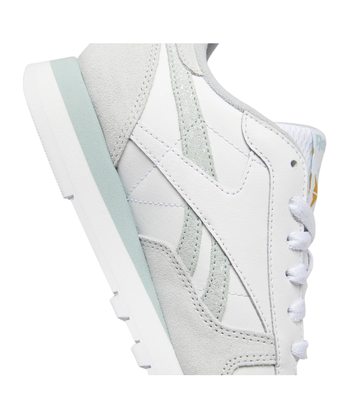 Reebok Classic Leather Damen Weiss Grau