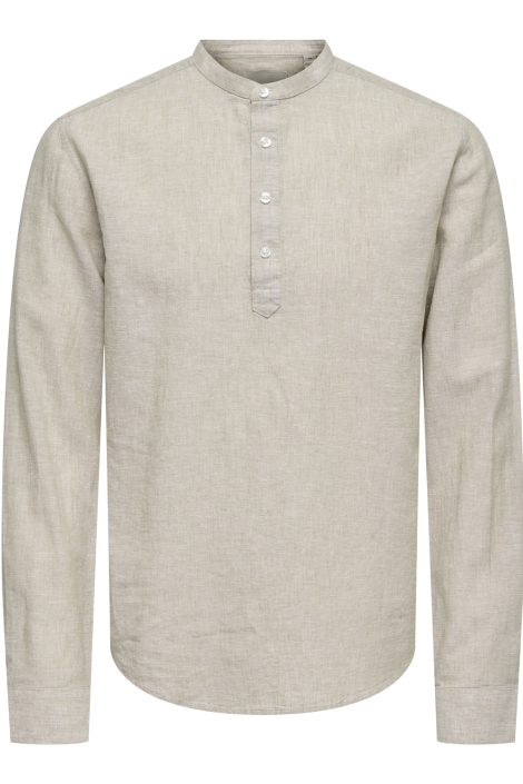 Only & Sons beige heren overhemd