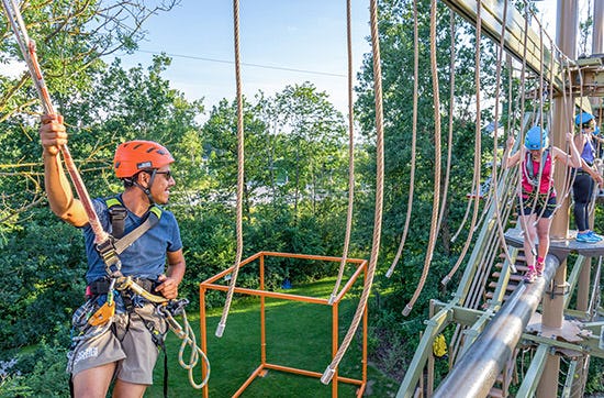 Hochseilgarten in München als Geschenkidee
