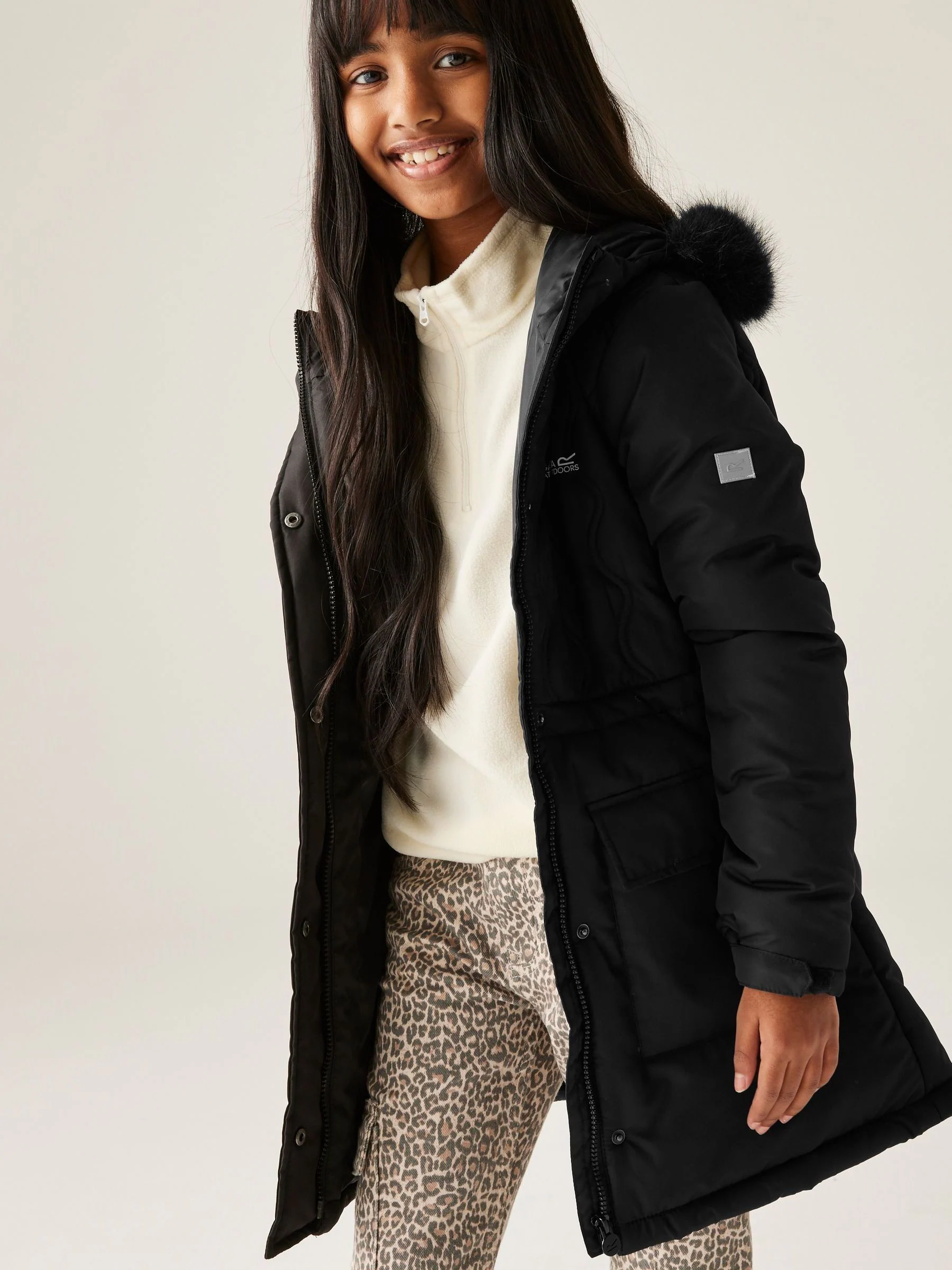 Zwart - Regatta Fabrizia II Heavyweight Water Replellent Jacket