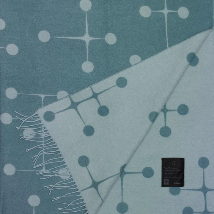 Vitra - Eames Wolldecke, Dot Pattern, hellblau