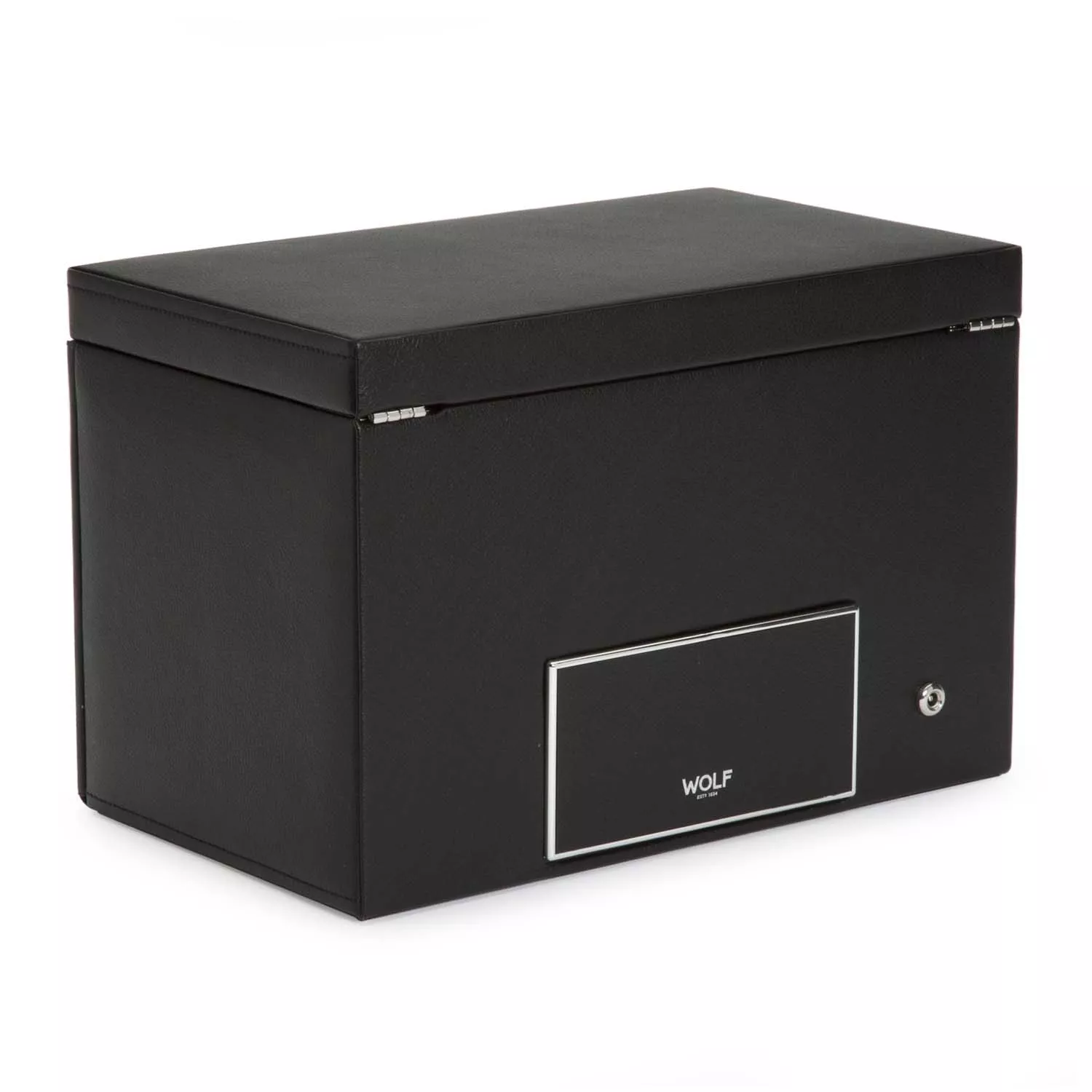 Wolf Viceroy Watch Winder 2 ure Sort Imiteret Læder 456202