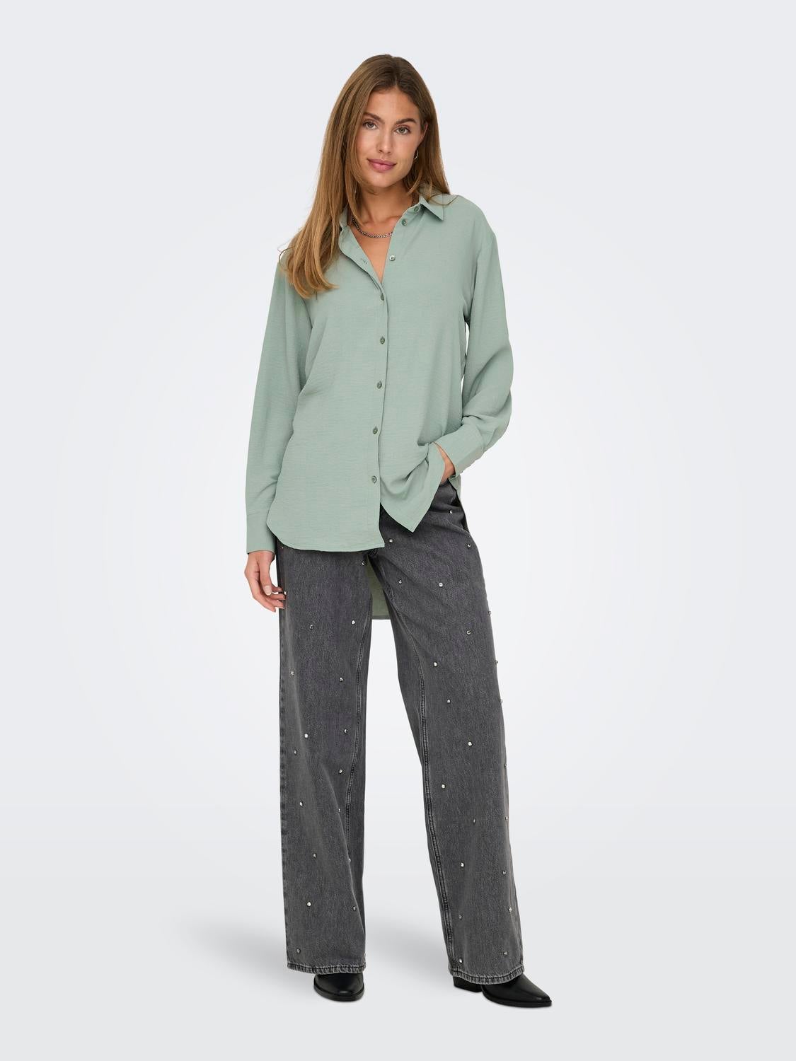 JDYKENTA Hemd Iceberg Green