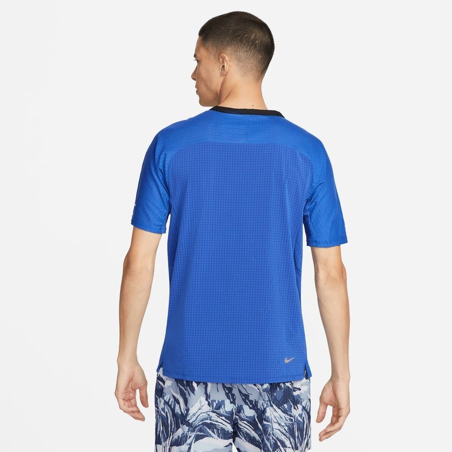 Nike Haut Running Dri-FIT Trail Solar Chase - Bleu/Citron