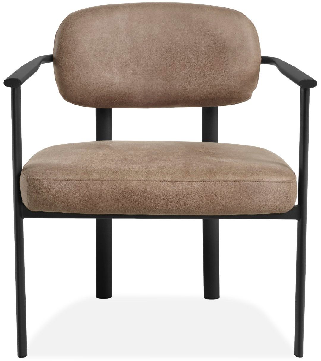 Fauteuil Bull Liver - Black Indra B65 x D67 x H75 cm