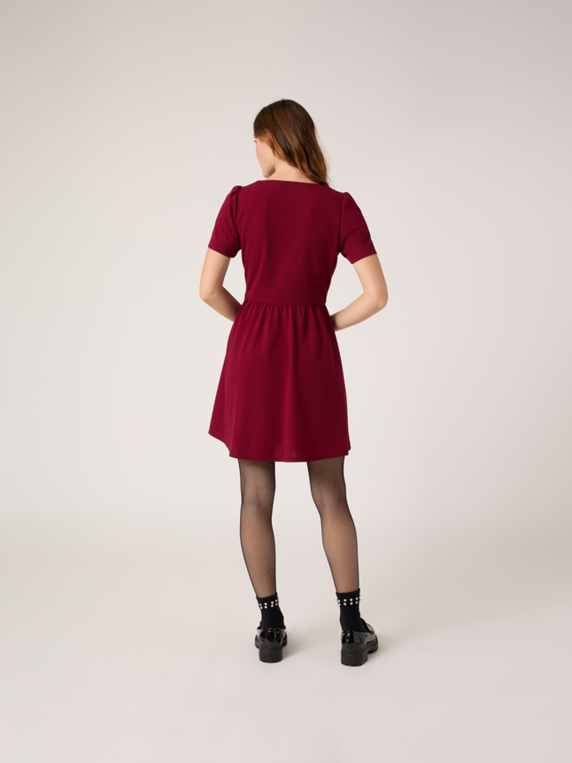 Robe avec détails fronces
