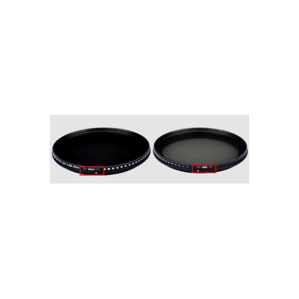 Variabelt ND2-ND400 ND linsefilter justerbart filter med nøytral tetthet  37 mm