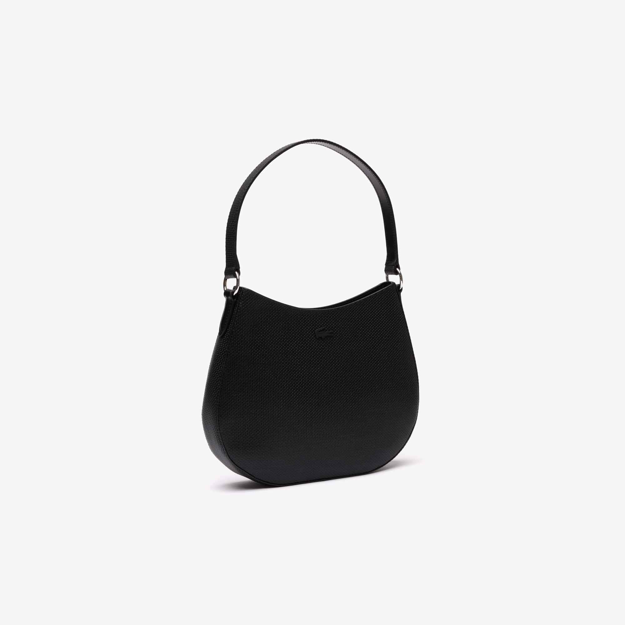 Sac hobo Chantaco Classics en cuir Sacs à bandoulière - Noir - Lacoste - Femme