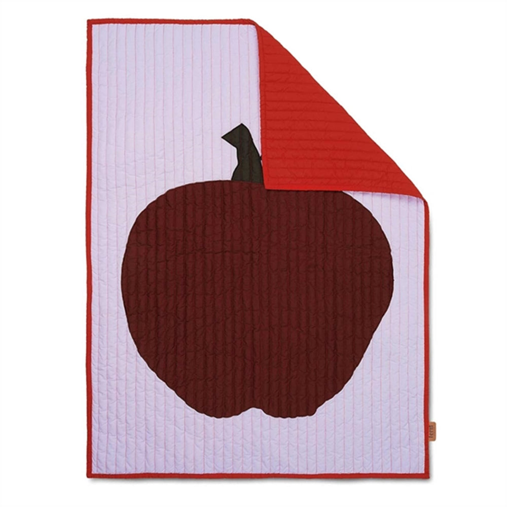 Apple Quilted Tæppe Lilac - Ferm Living → Luksusbaby.dk