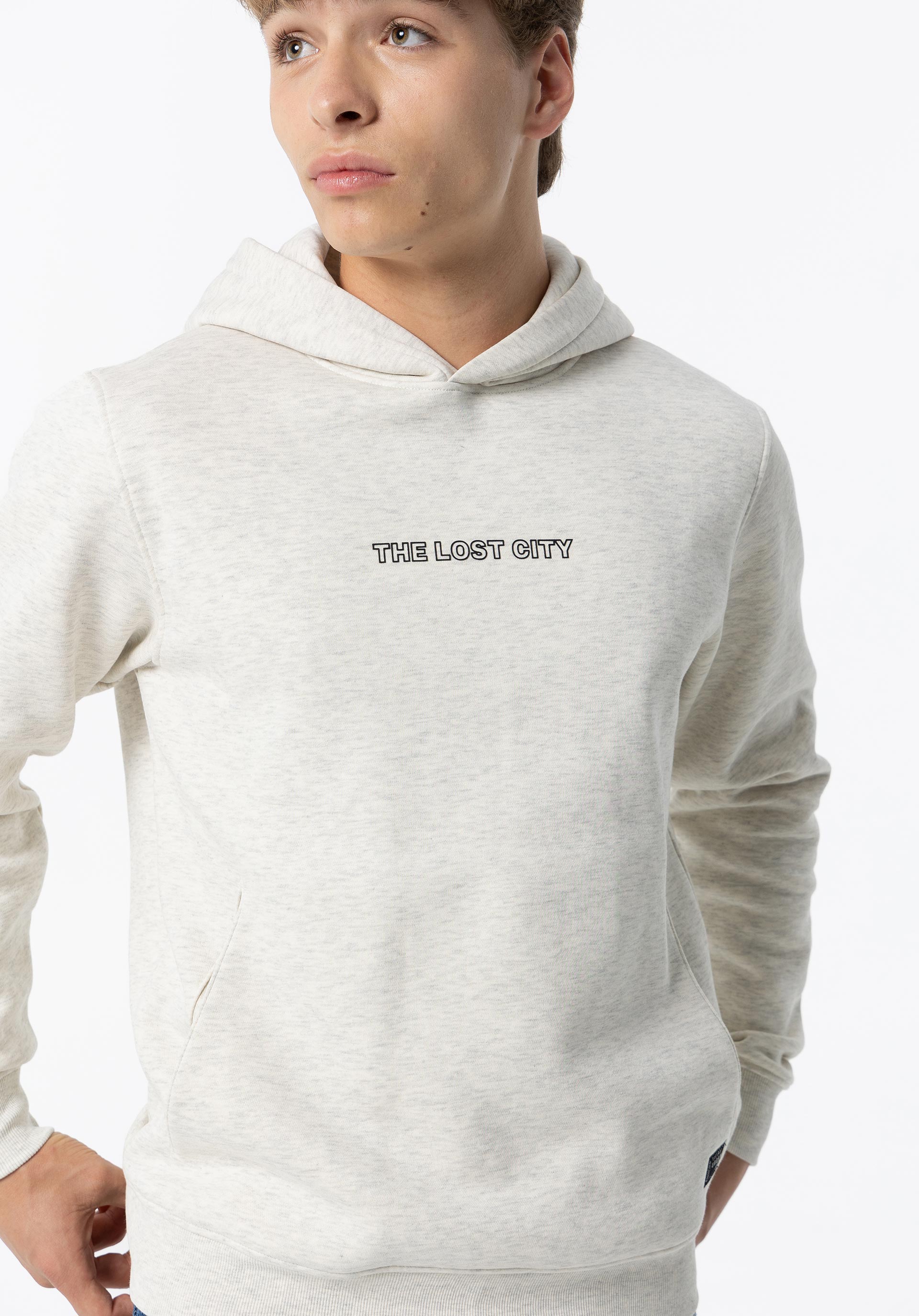 Hoodie com Texto Frontal