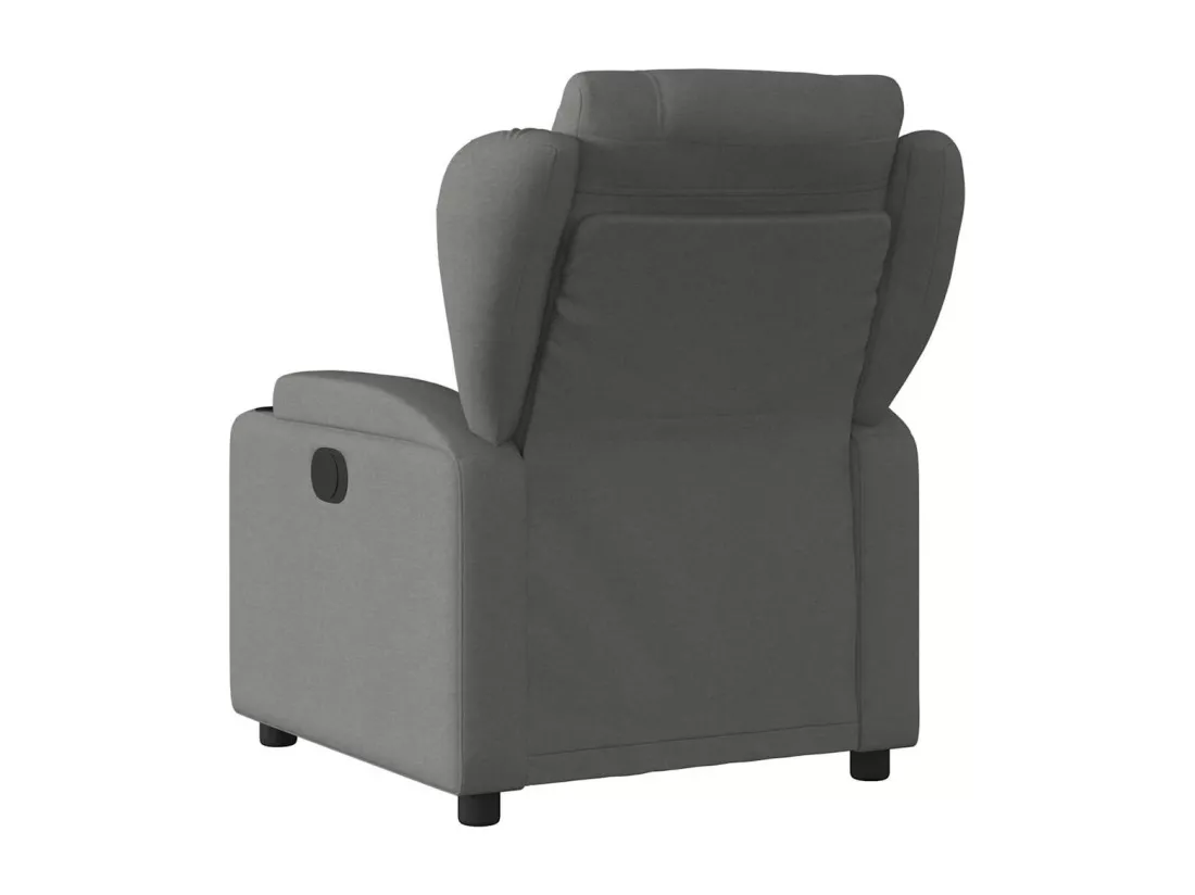 Fauteuil inclinable massant électrique gris foncé tissu