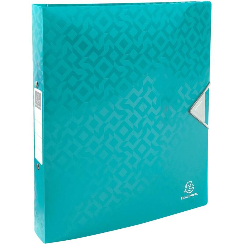Classeur 2 anneaux plastifié  Exacompta OffiX® A4 maxi - Dos 4 cm couleurs asssorties