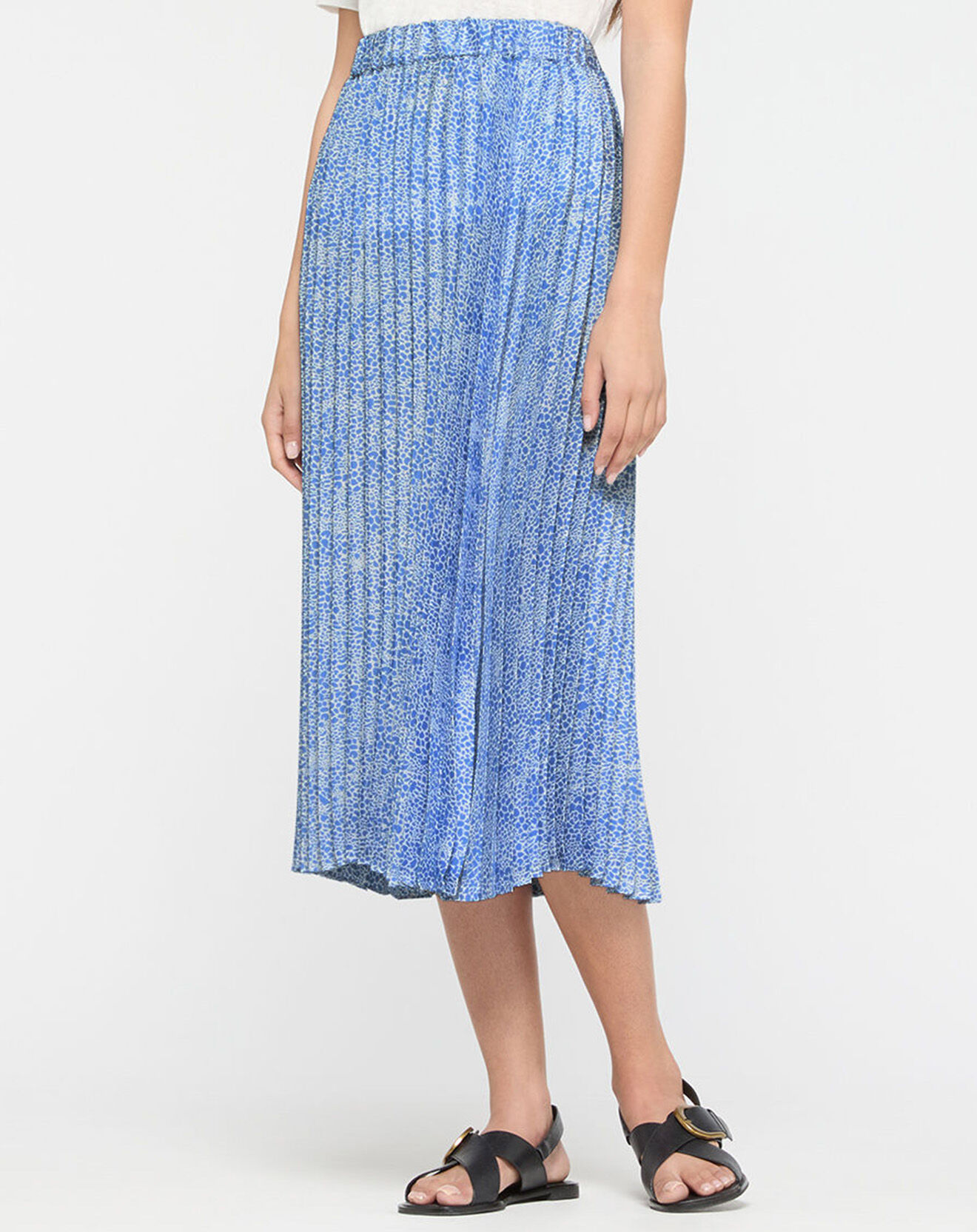 Scotch & Soda Jupe Midi à imprimé fantaisie bleu/blanc
